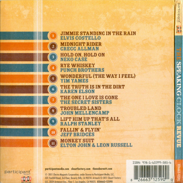 CD - Various – T Bone Burnett Presents The Speaking Clock Revue - Live From The Beacon Theatre