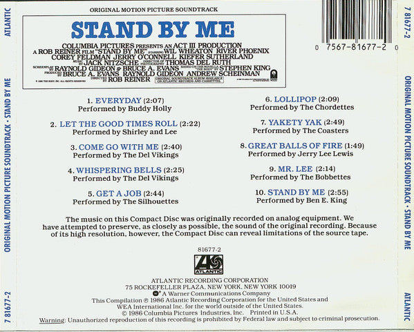 USED CD - Various – Stand By Me (Original Motion Picture Soundtrack)