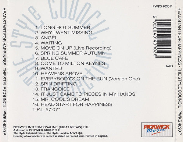 USED CD - The Style Council – Head Start For Happiness