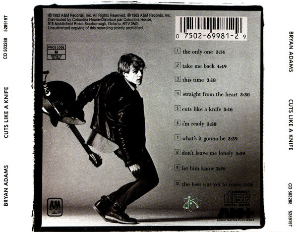 USED CD - Bryan Adams – Cuts Like A Knife