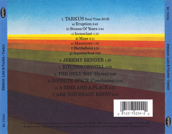 USED CD - Emerson, Lake & Palmer – Tarkus