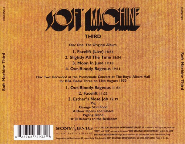 USED 2CD - Soft Machine – Third