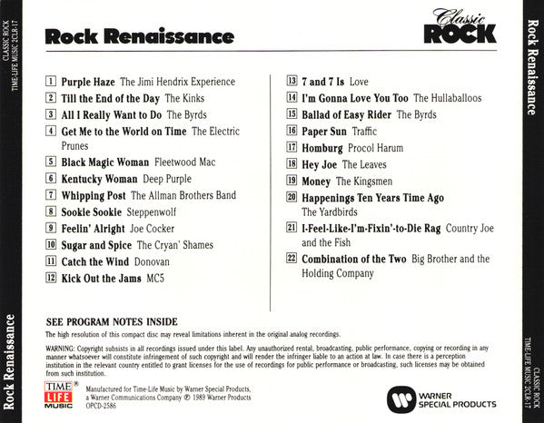 USED CD - Various – Classic Rock - Rock Renaissance