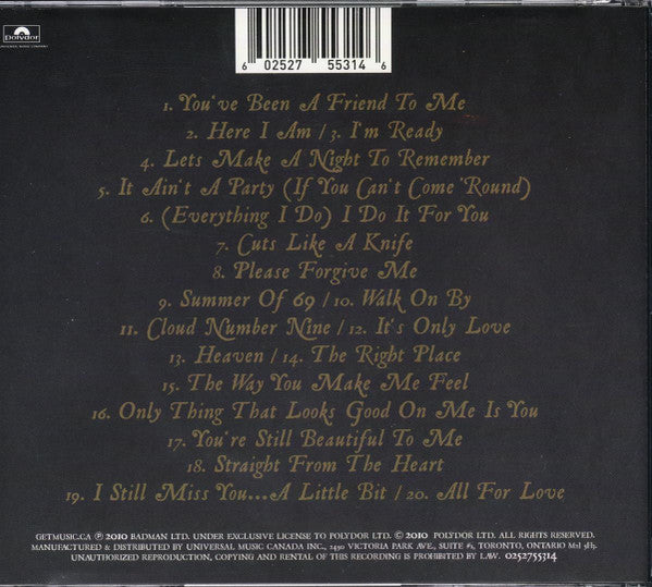 Bryan Adams – Bare Bones - USED CD