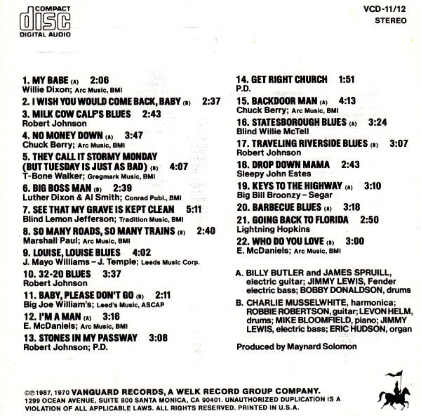 USED CD - John Hammond – The Best Of John Hammond