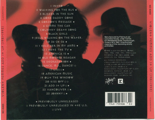 USED CD - Violent Femmes – Add It Up (1981-1993)