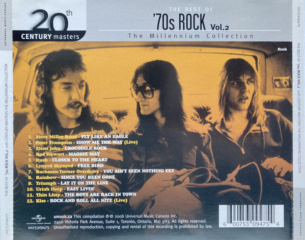 USED CD - Various – The Best Of '70s Rock Vol. 2