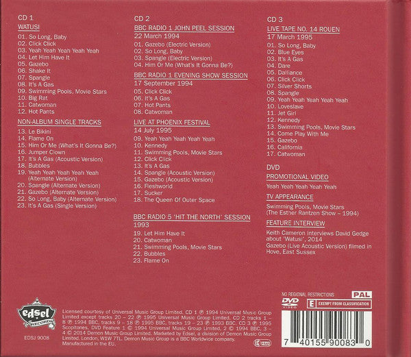 USED 3CD/DVD - The Wedding Present – Watusi (PAL DVD)