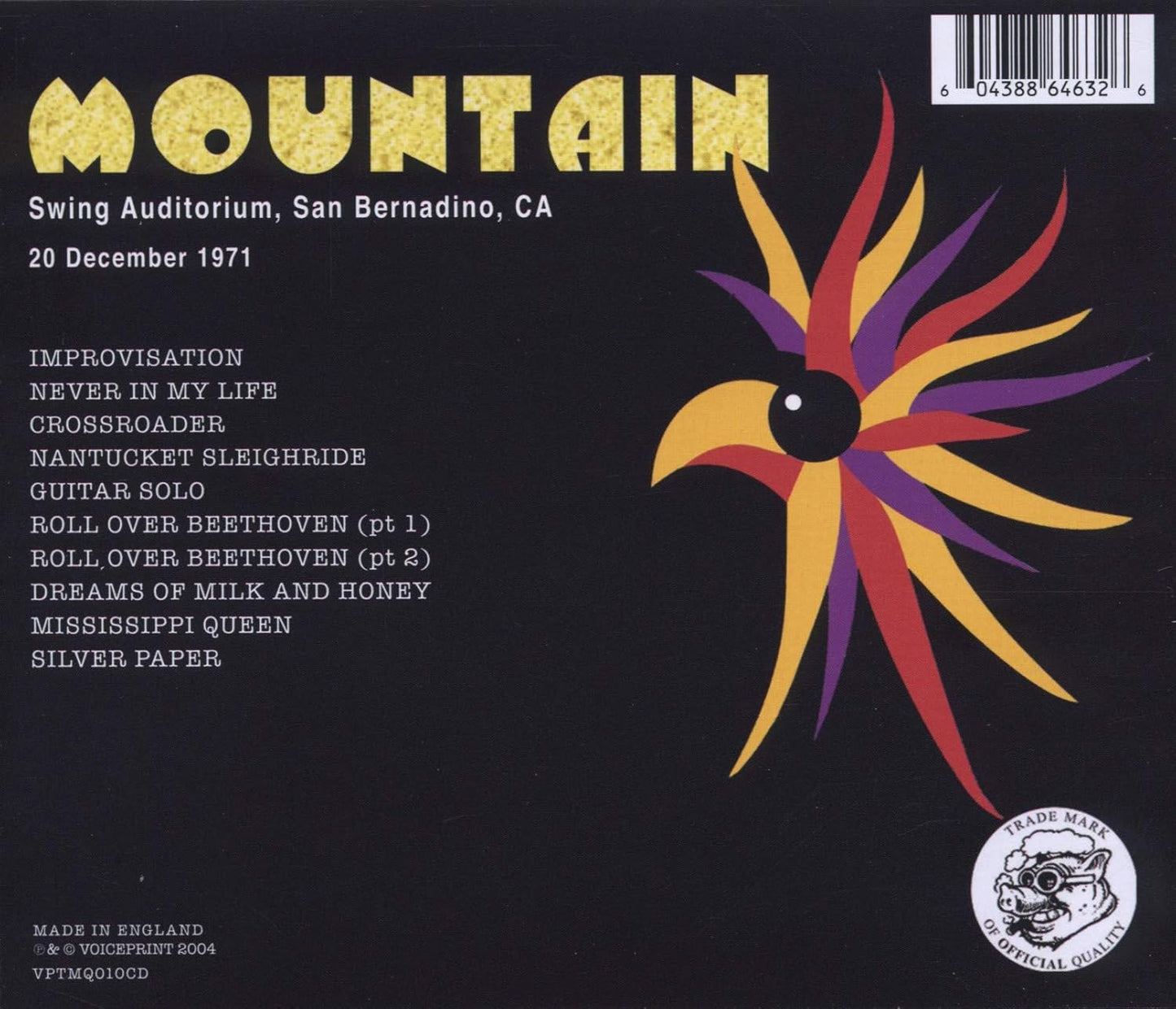 USED CD - Mountain – Fillmore East, New York 28 December 1970