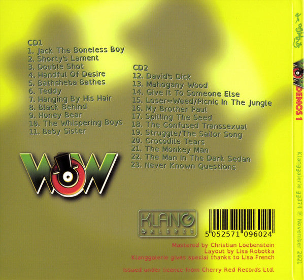 2CD - The Residents – WOW Demos 1