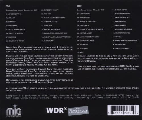 John Cale & Band - Live Rockpalast 1983 -2CD