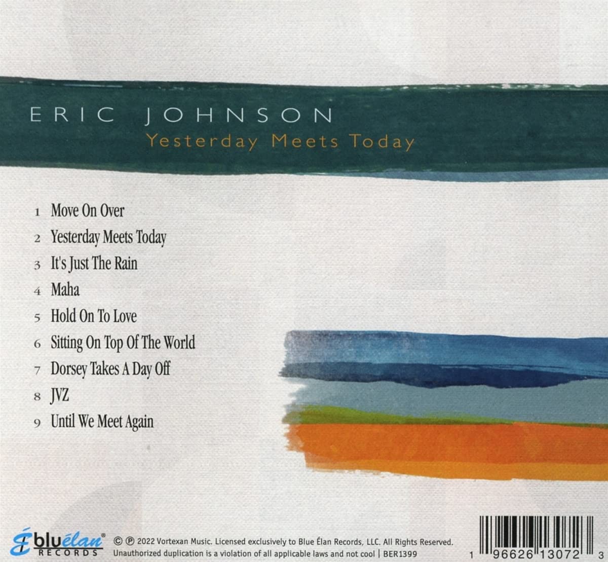 CD - Eric Johnson - Yesterday Meets Today