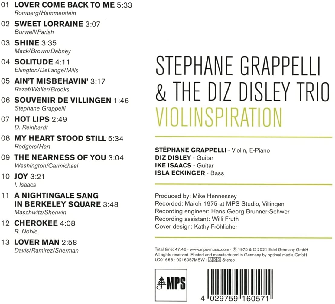 Stephane Grappelli - Violinspiration - CD