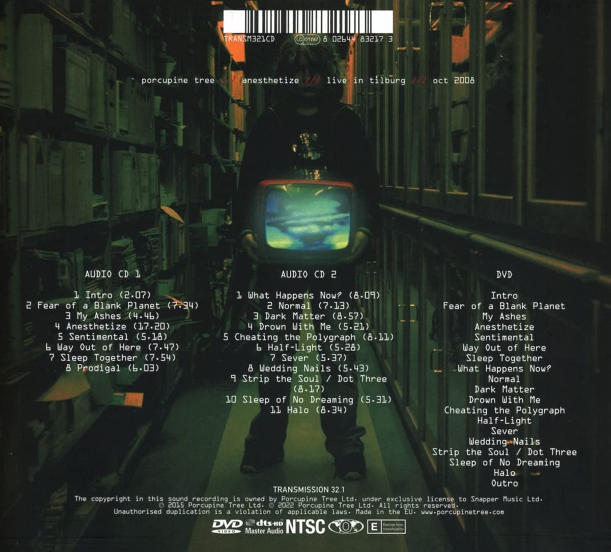 2CD/DVD - Porcupine Tree - Anesthetize