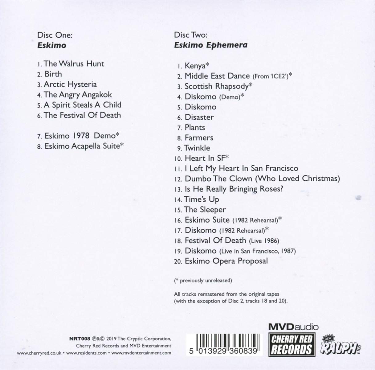 2CD - The Residents - Eskimo