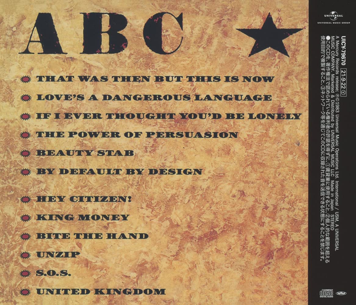 ABC - The Beauty Stab - CD