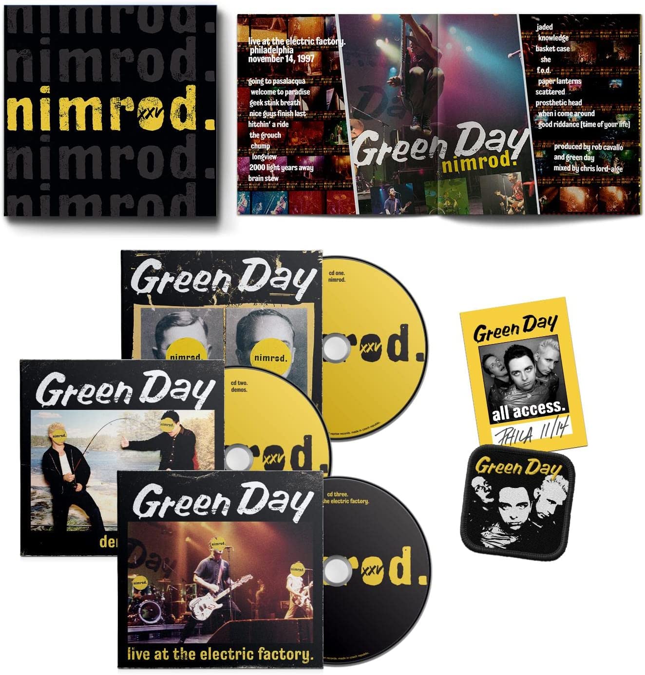 3CD - Green Day - Nimrod (25th)
