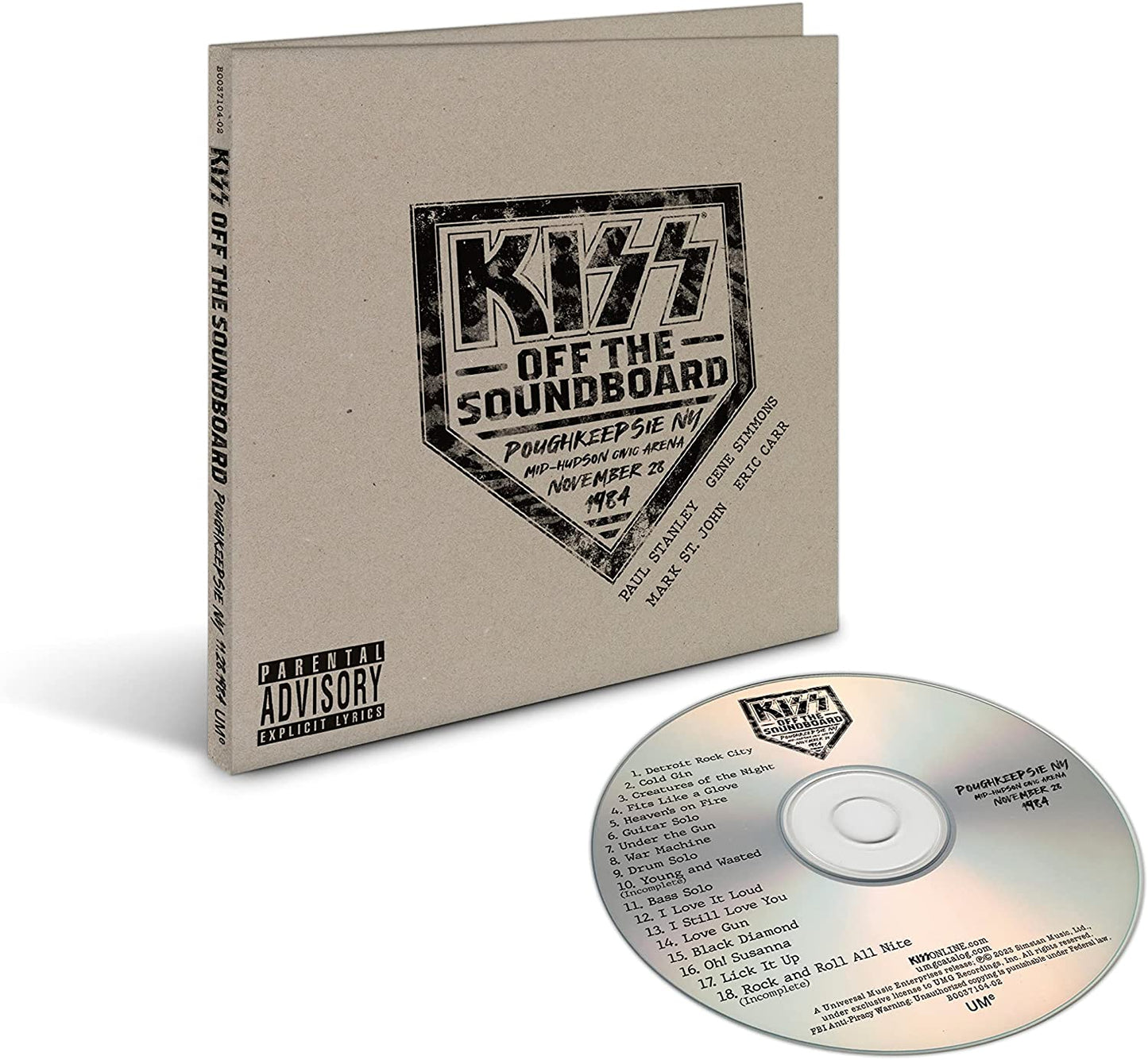 CD - KISS - Off The Soundboard: Live In Poughkeepsie, NY 1984