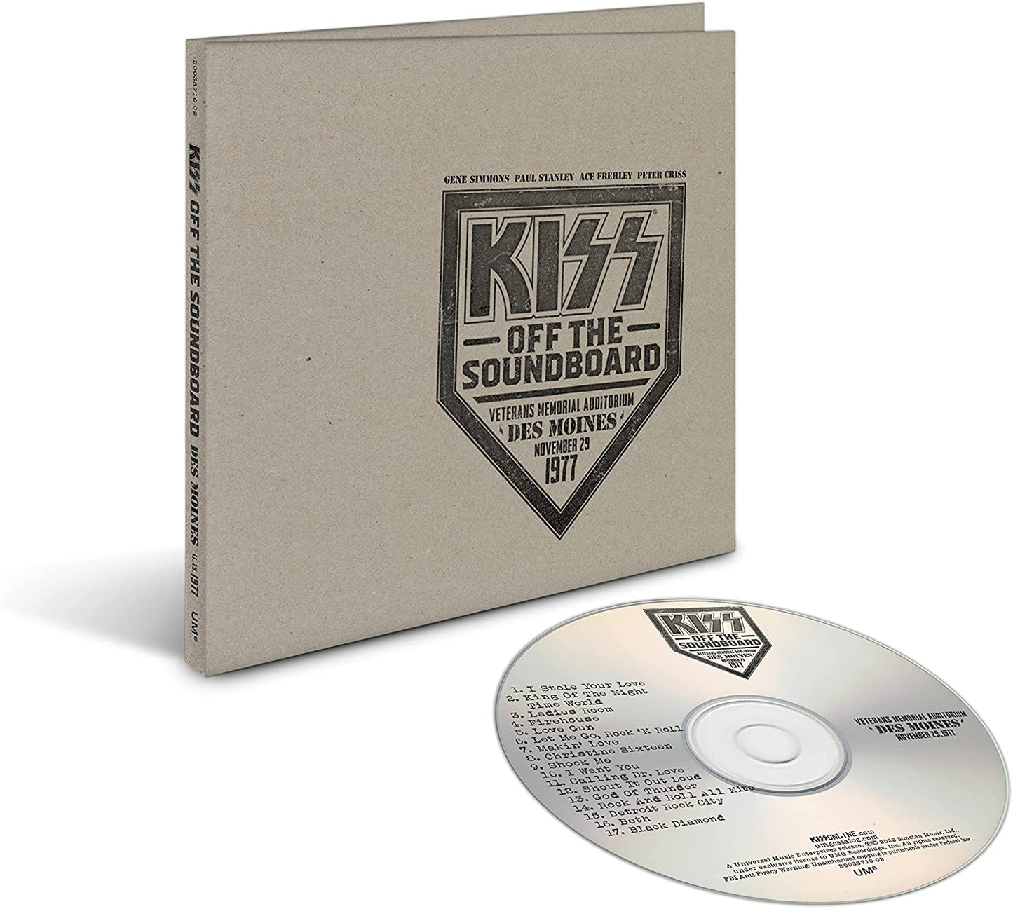 KISS - Off The Soundboard: Live In Des Moines 1977 - CD