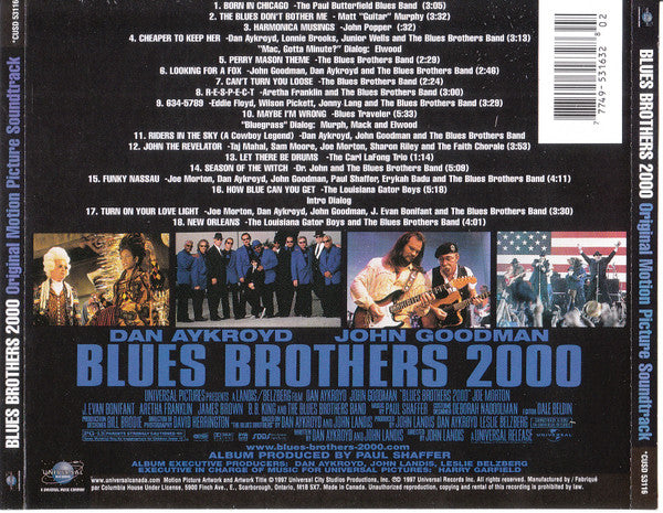 Various – Blues Brothers 2000 (Original Motion Picture Soundtrack) - USED CD
