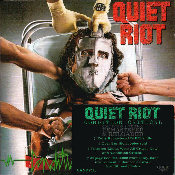 国内盤 帯付き CD Quiet Riot コンディション・クリティカル CD - Quiet Riot - Condition Critical – Encore Records Ltd