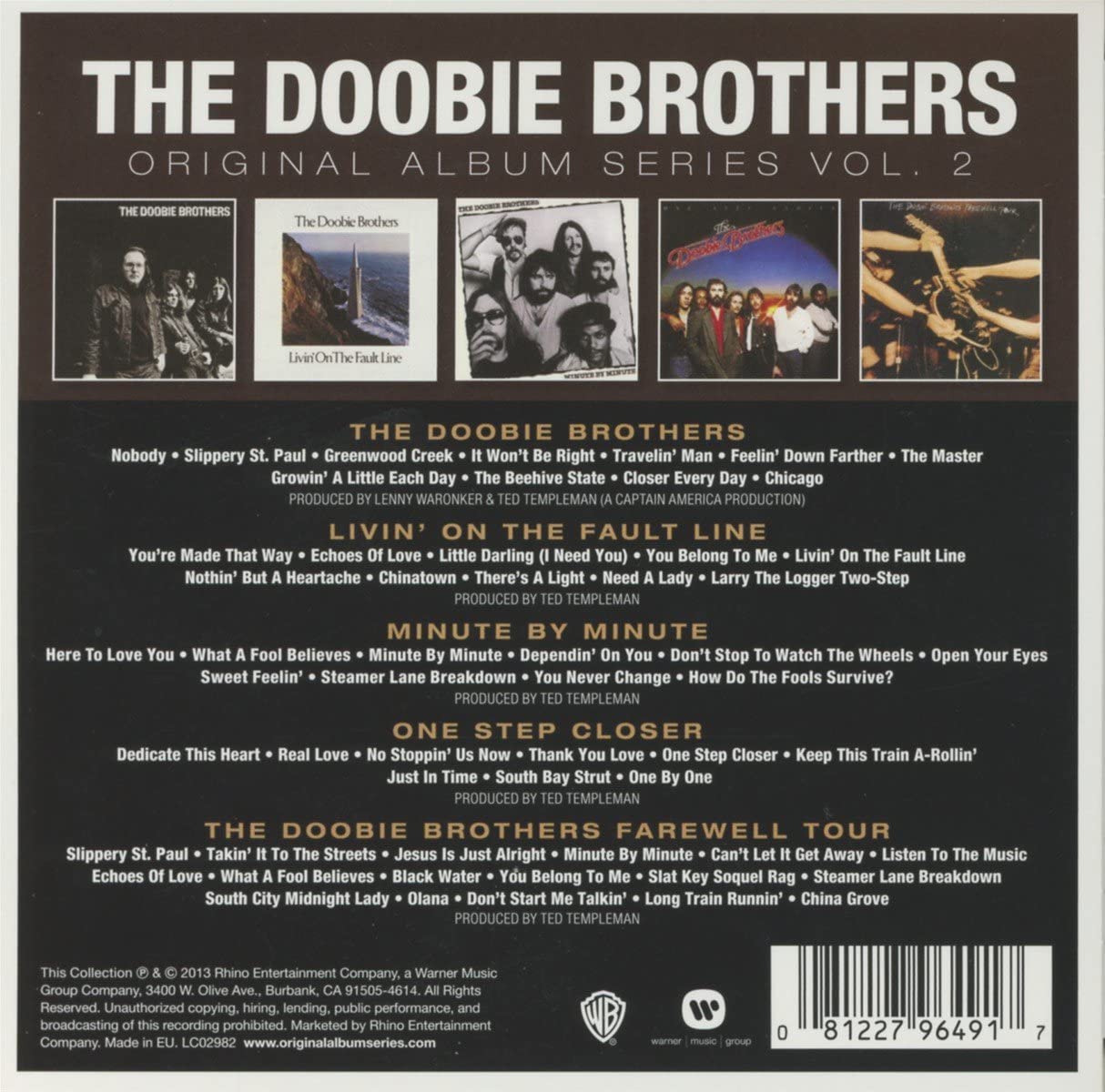 5CD - Doobie Brothers - Original Album Series Vol. 2