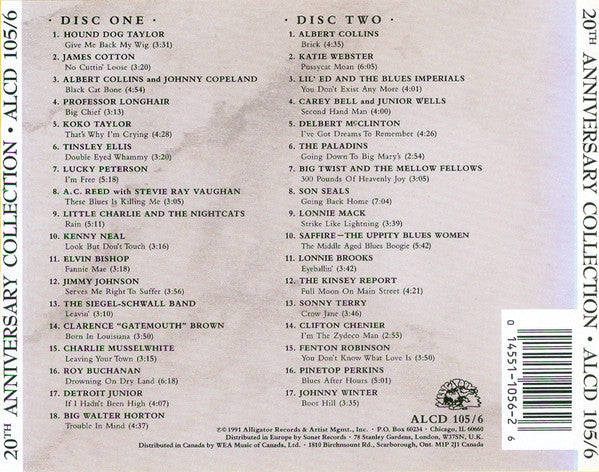 Various – The Alligator Records 20th Anniversary Collection - USED 2CD