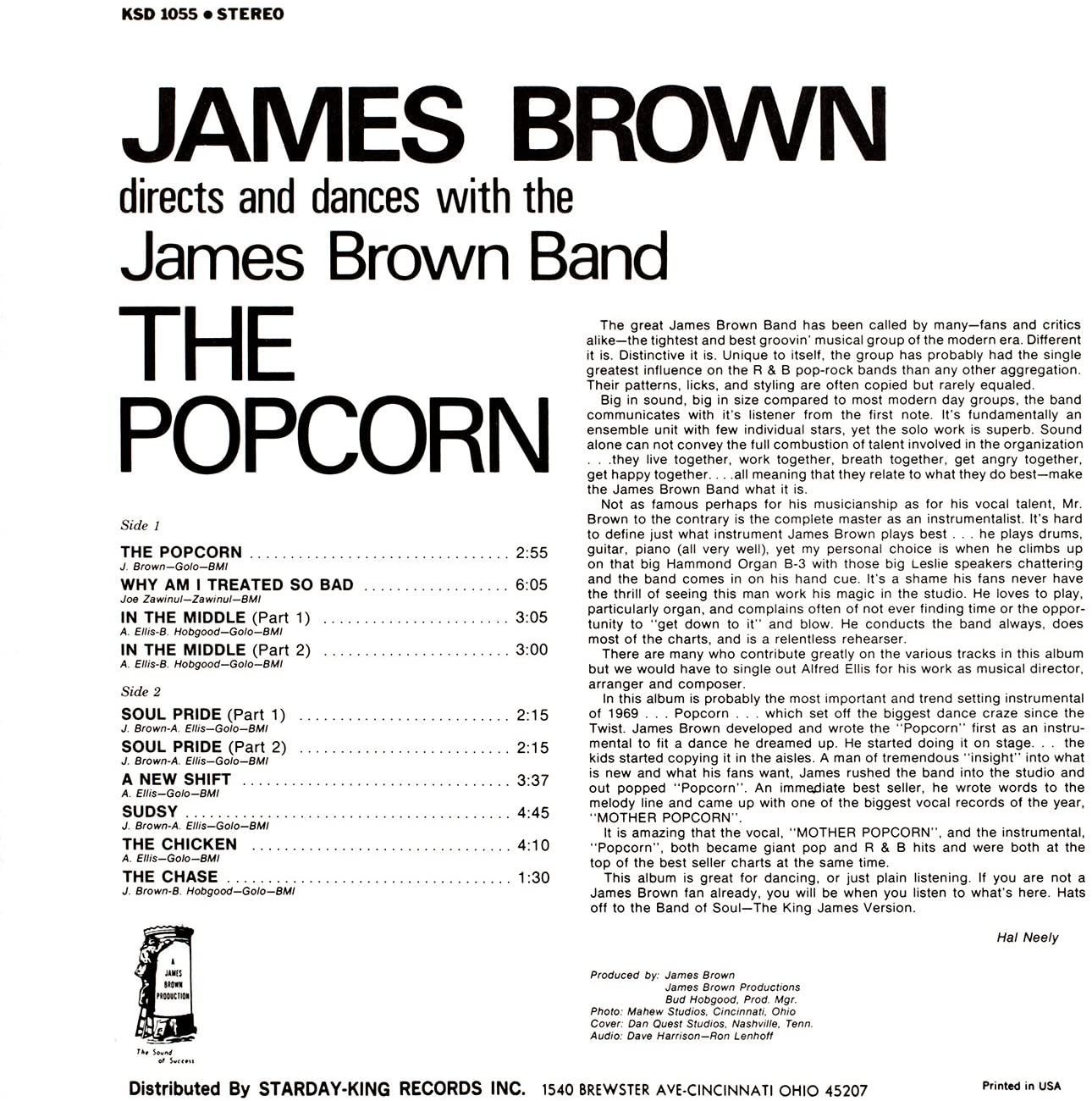 James Brown - The Popcorn - CD