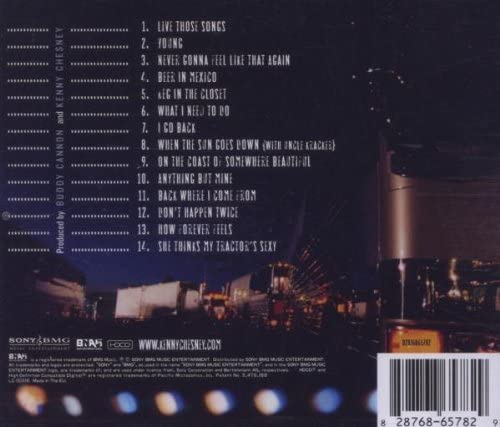 Kenny Chesney – Live: Live Those Songs Again - USED CD