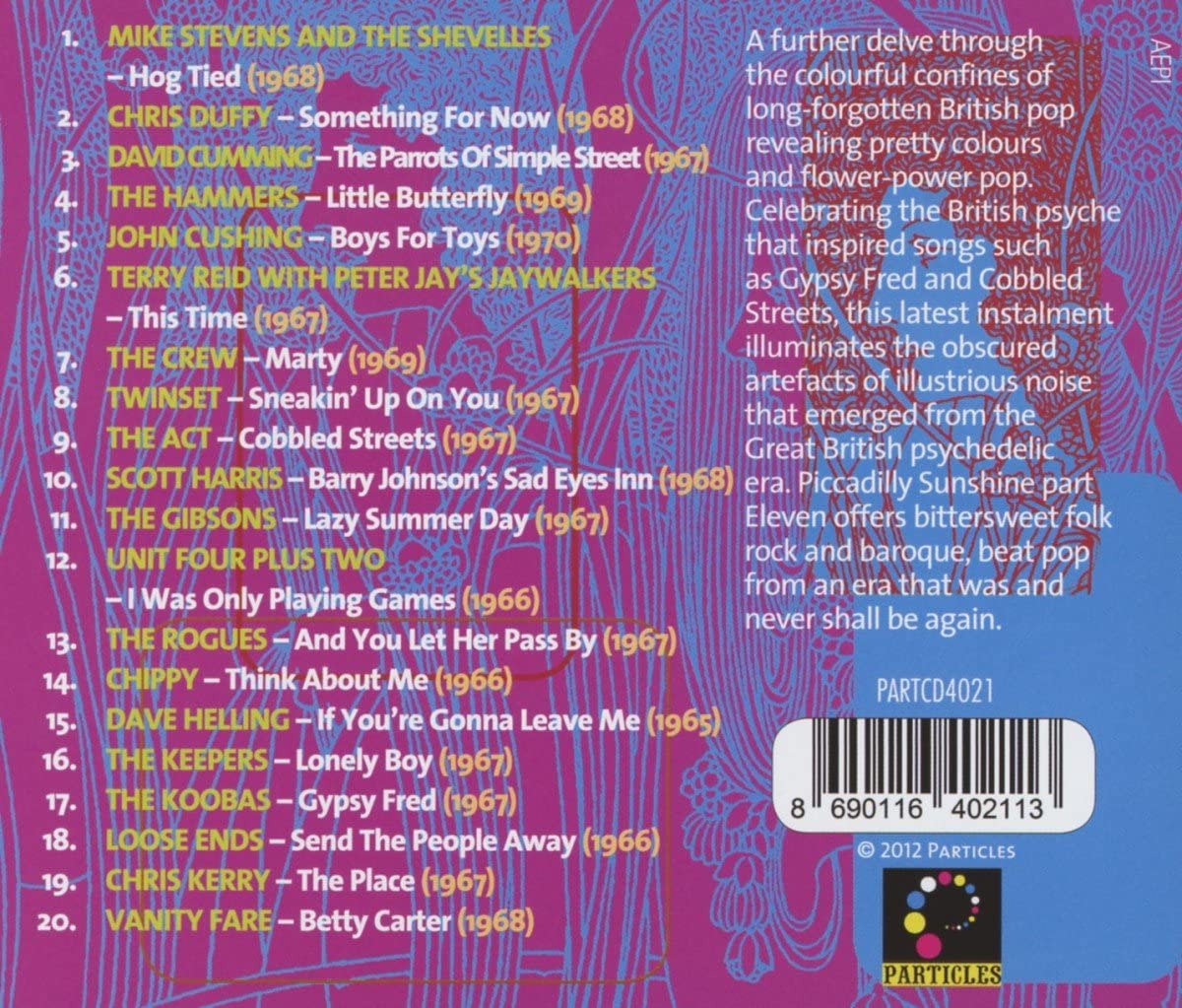 Piccadilly Sunshine Part Eleven: British Pop Psych And Other Flavors 1966-1970 - CD