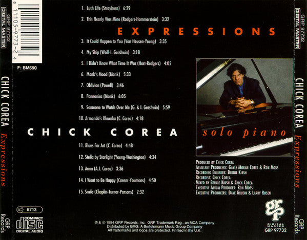 Chick Corea – Expressions - USED CD