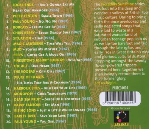 Piccadilly Sunshine Part Seven: British Pop Psych And Other Flavors 1966-1970 - CD