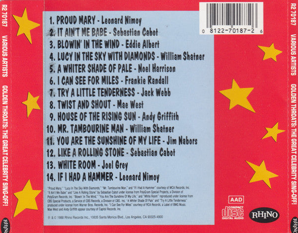 USED CD - Various – Golden Throats: The Great Celebrity Sing-Off!