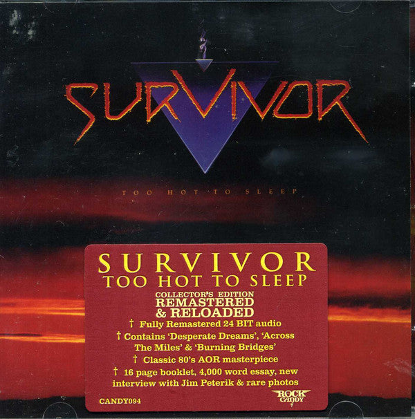 Survivor - Too Hot To Sleep - CD