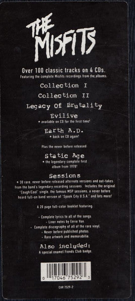USED 4CD - The Misfits – The Misfits Box Set