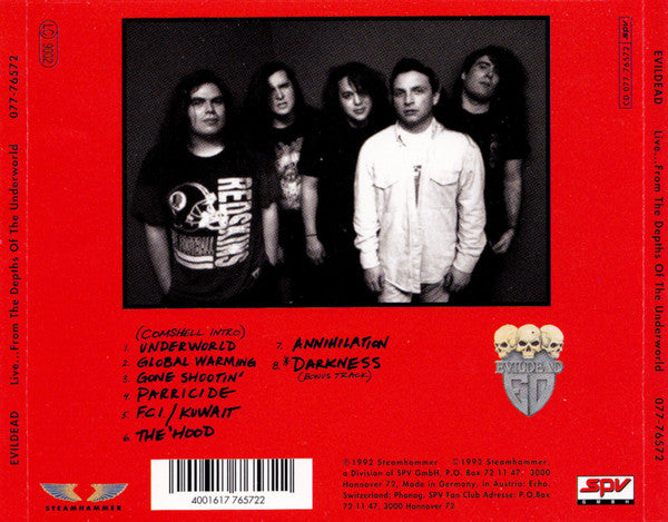 USED CD - Evildead – Live...From The Depths Of The Underworld