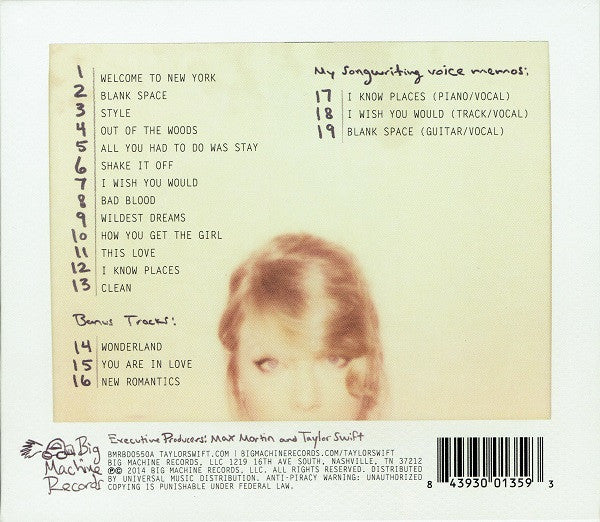 USED CD - Taylor Swift – 1989 D.L.X.