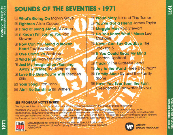USED CD - Various – Sounds Of The Seventies 1971
