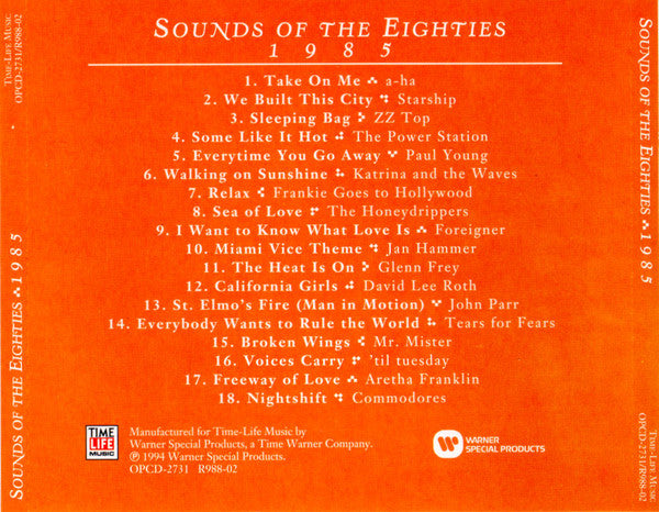 USED CD - Various – Sounds Of The Eighties 1985