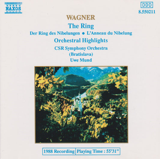 USED CD - Wagner, Uwe Mund, CSR Symphony Orchestra (Bratislava) – The Ring (Orchestral Hightlights)