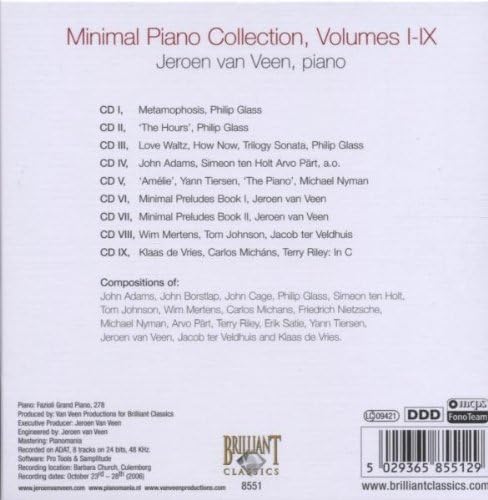 USED 9CD - Minimal Piano Collection Volume I-IX