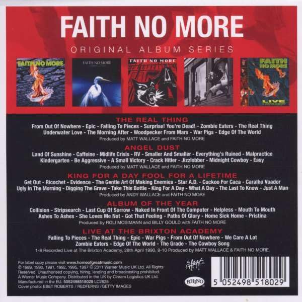 5CD - Faith No More - Original Album Series – Encore Records Ltd