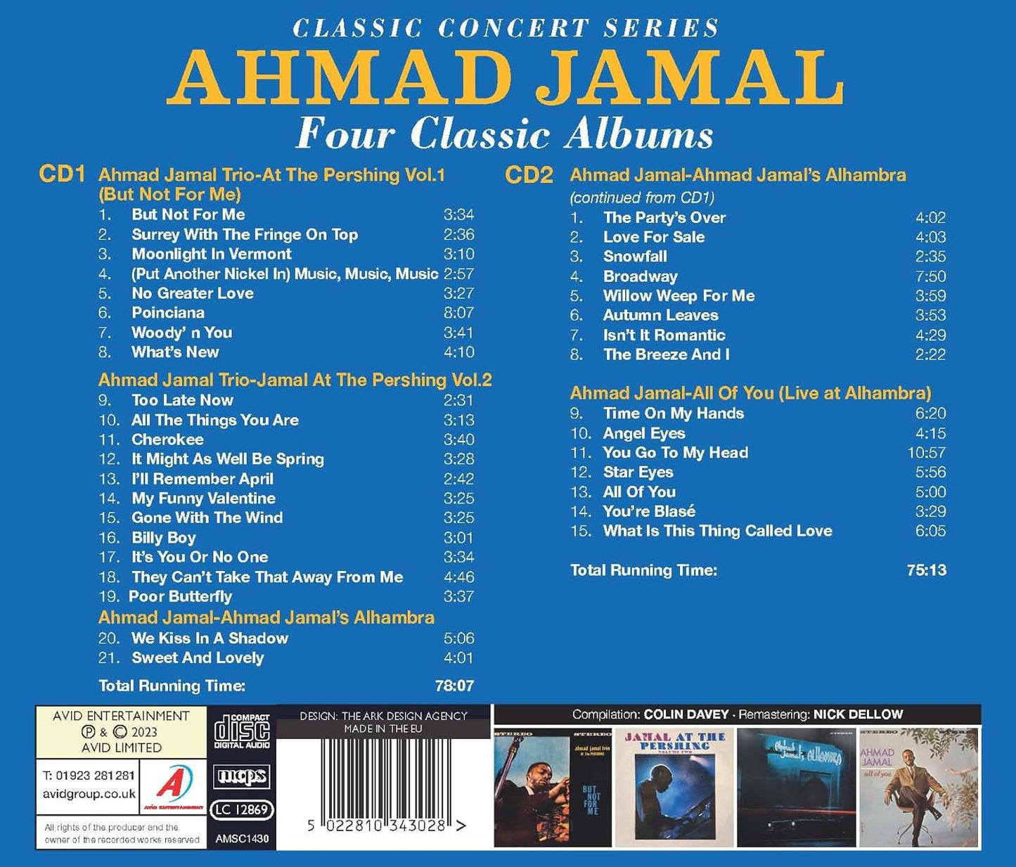 2CD - Ahmad Jamal - Four Classic Albums