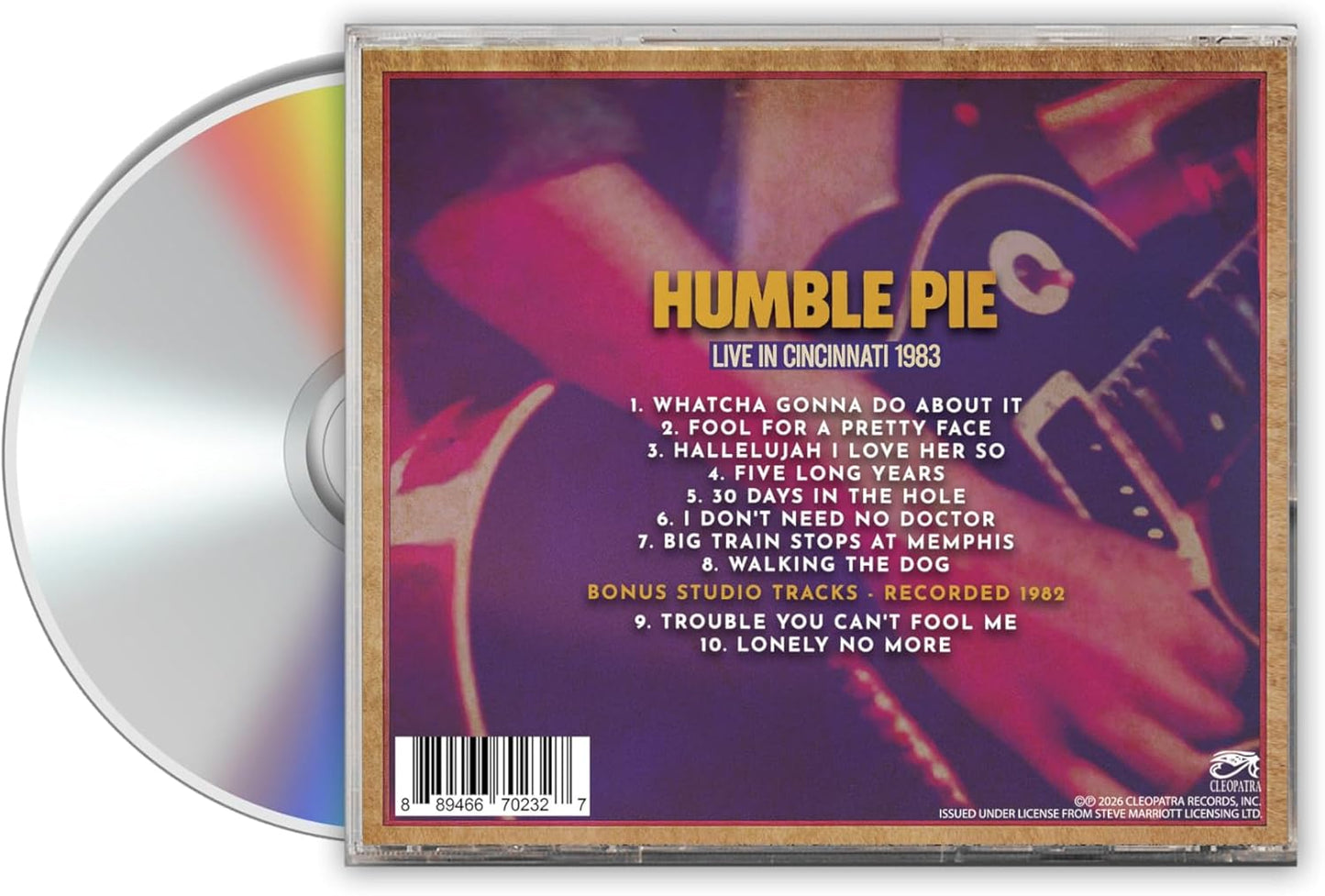 CD - Humble Pie - Live In Cincinnati 1983