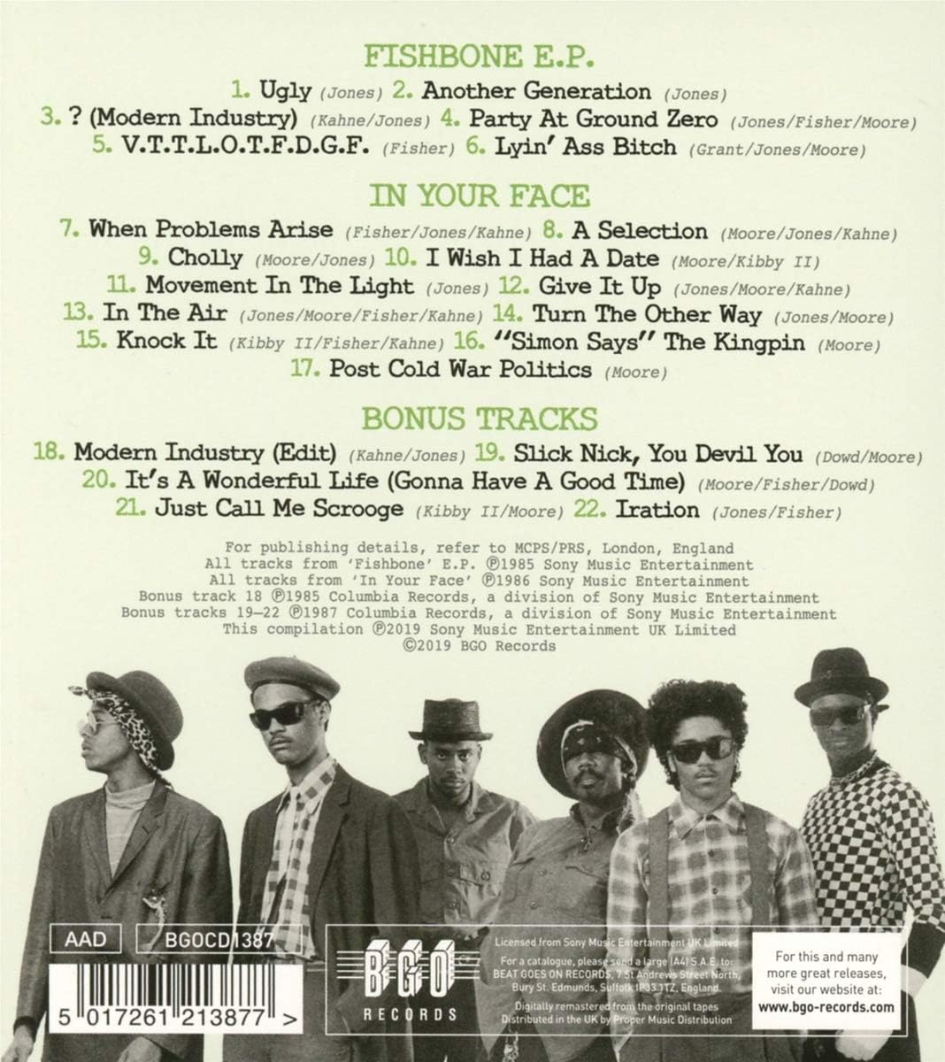 CD - Fishbone - Fishbone Ep / In Your Face