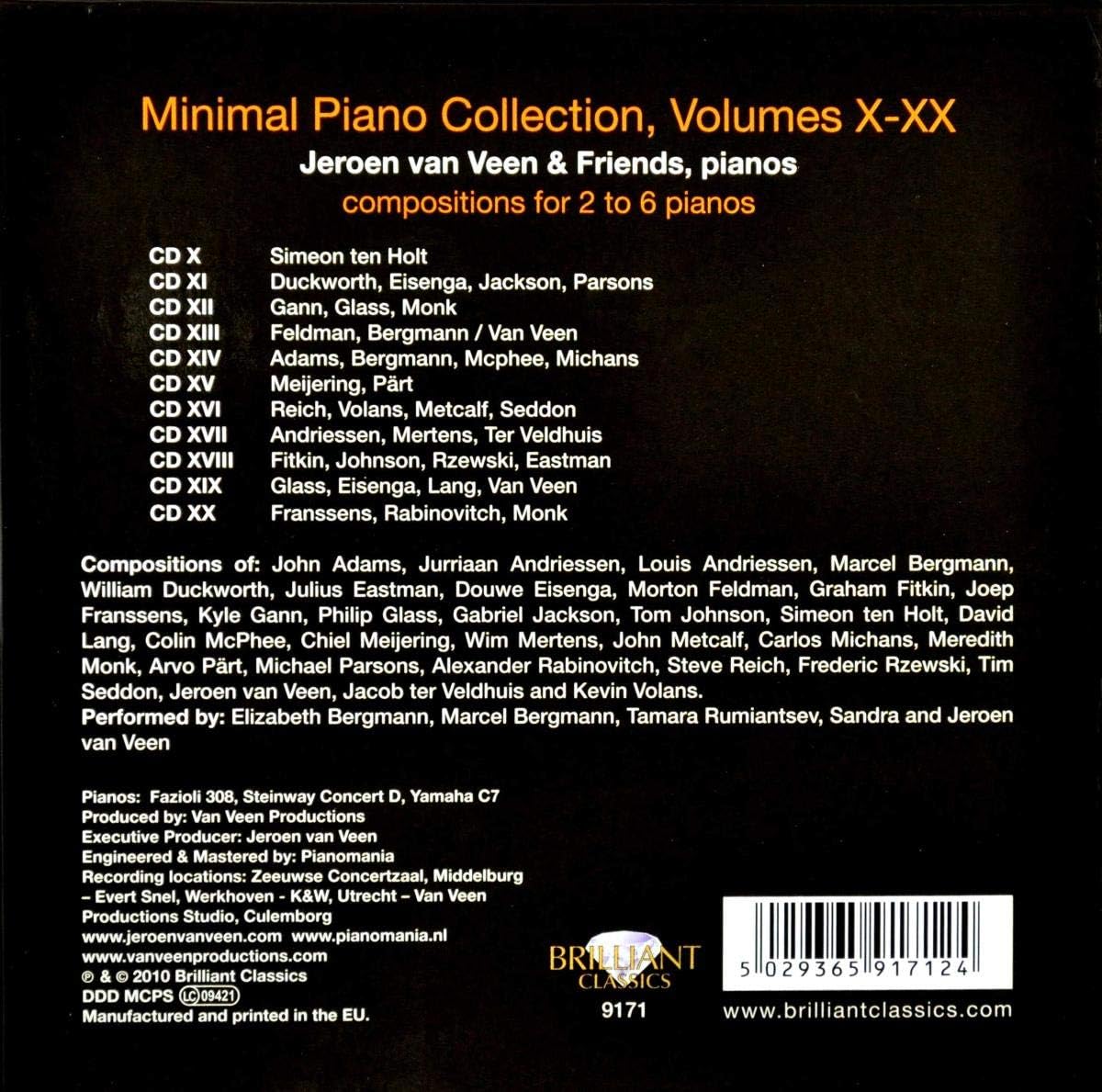 USED 11CD - Minimal Piano Collection Volume X-XX