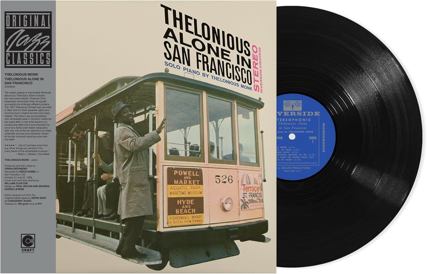 LP - Thelonious Monk - Thelonious Alone In San Francisco (Original