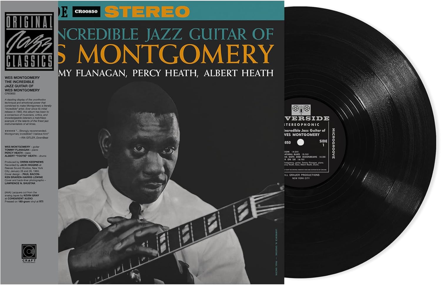 LP - Wes Montgomery - The Incredible Jazz Guitar Of Wes Montgomery