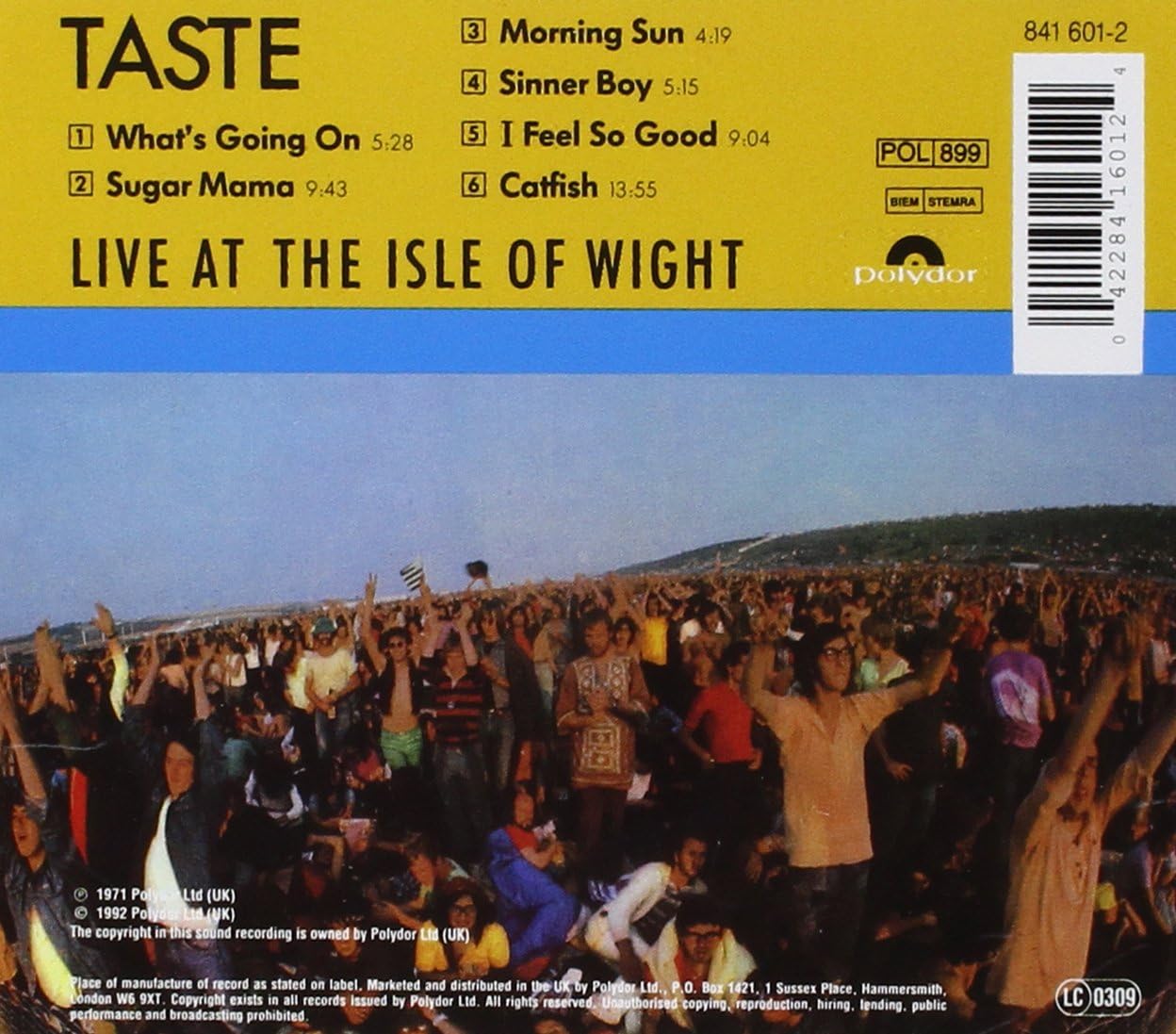 CD - Taste - Live At The Isle Of Wight