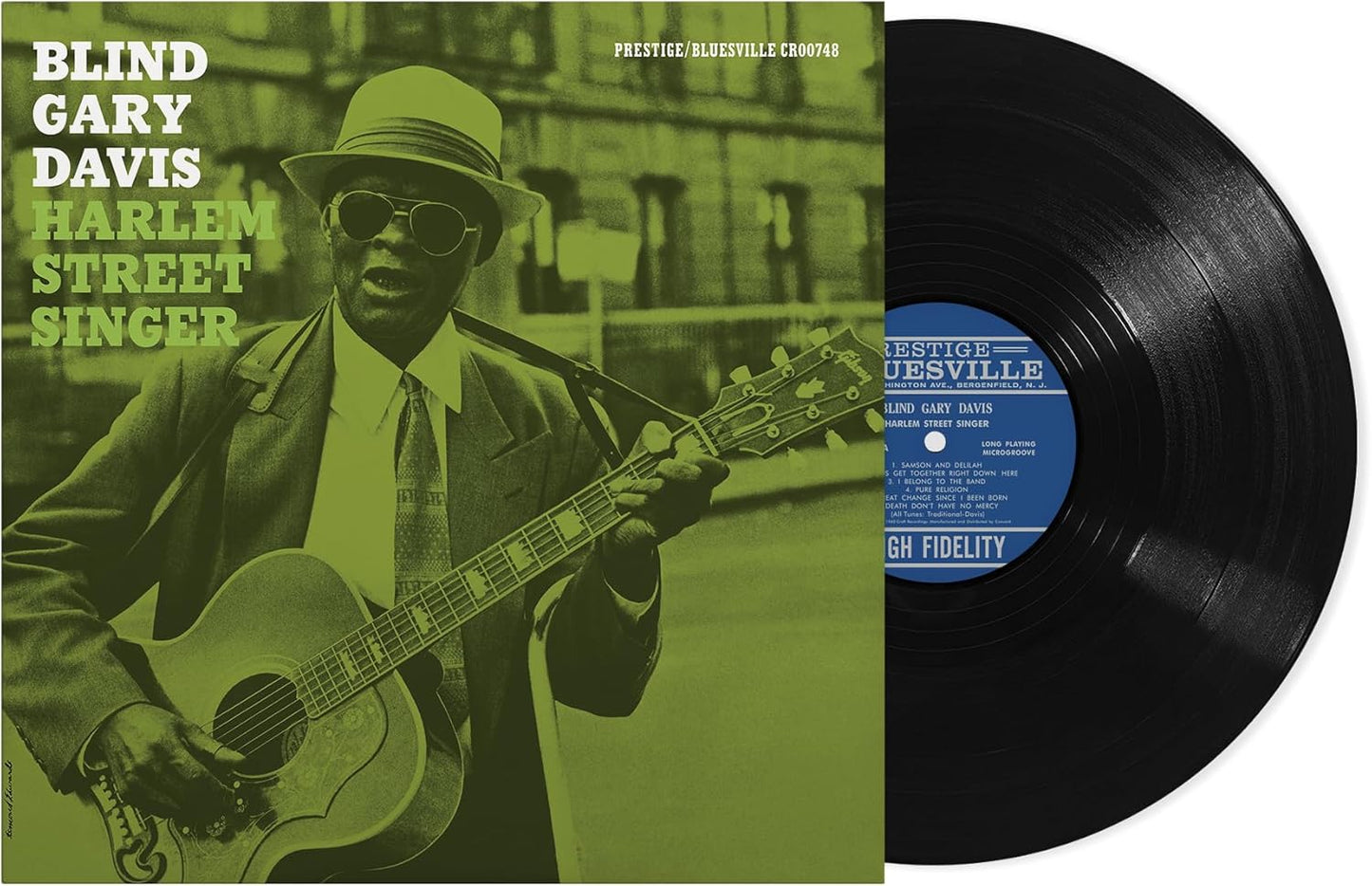 LP - Reverend Gary Davis - Harlem Street Singer (Bluesville Acoustic Sounds)